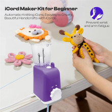 Cord Knitting Machine, Electric Maker Tool with Adequate Tension,Knitter Machine, Automatic Knitting Yarns