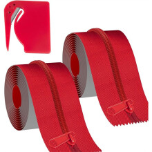 Rolls Heavy Duty Zipper Door,Self-Adhesive Dust Zippers,7ft X 3in Tarp Zipper Door for Greenhouse,Construction,Carpentry