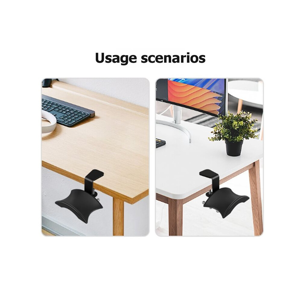 Adjustable Rotatable Arm Clamp Pc Gaming Headphone Stand Headset Hanger Hook Holder Desk Space Saving Clip Mount 6032603739791