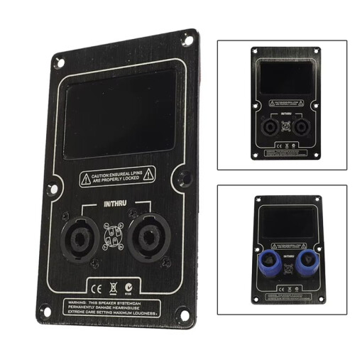 Audio Speaker Junction Box Back Panel Large Socket Plate for Speaker Cabinet Clip Replacement Parts