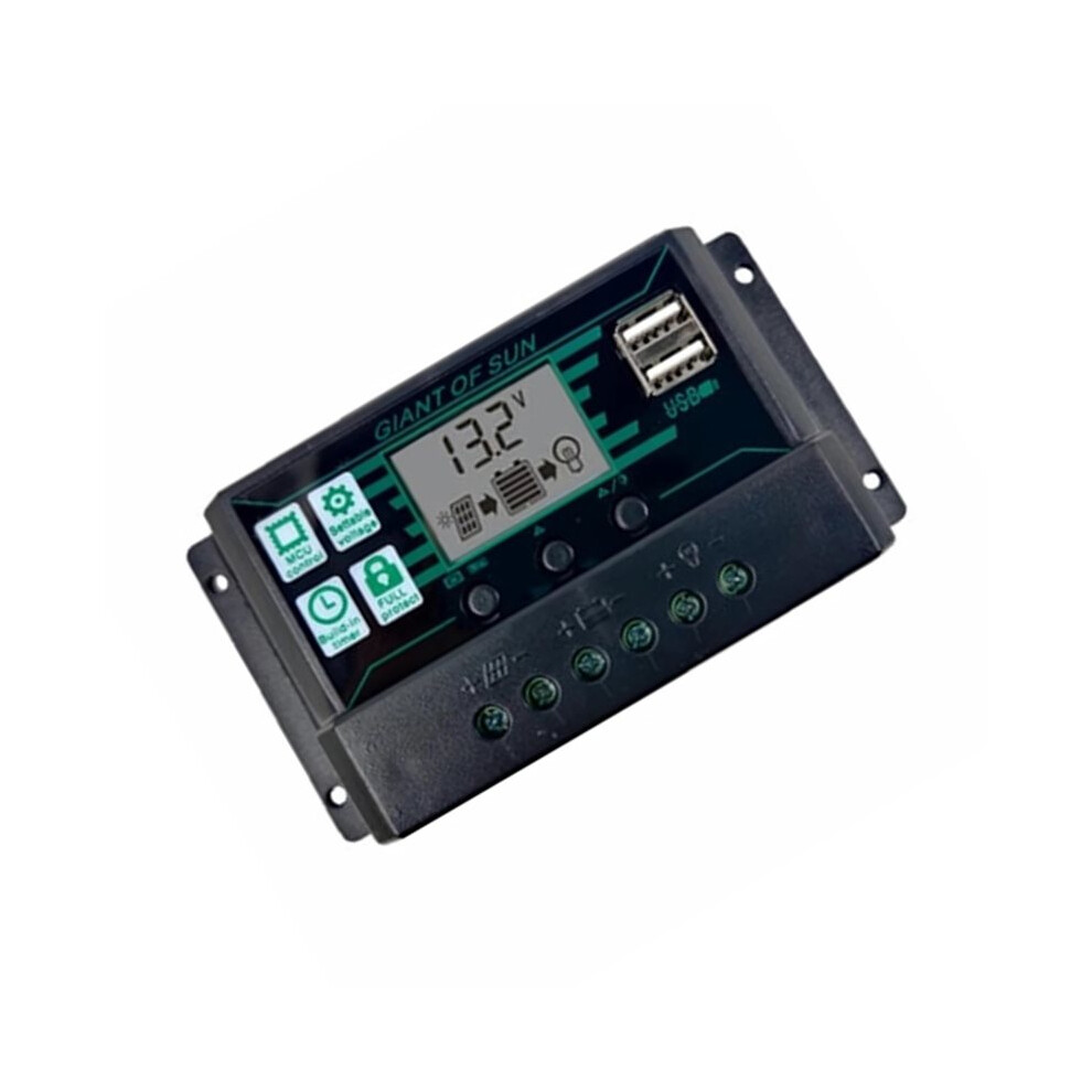 50A Solar Charge Controller Pwm Dual Usb Solar Panel Pv Controller For Lifepo4 Lithium Gel Lead Acid Battery 4711430875255