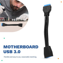 Cabo de Extensão USB 3.0 de 19 Pinos Macho para Fêmea para Placa-Mãe