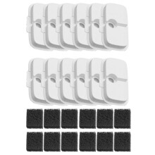 Replacement Filters for Cat Water Fountain,12 Filter Cartridges+12 Filter Cotton Pieces,12 Count for Pet Water Fountain