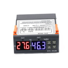 Digital Thermostat STC-3028 Temperature Humidity Controller Thermostat Humidistat Hygrometer Control 110-220V