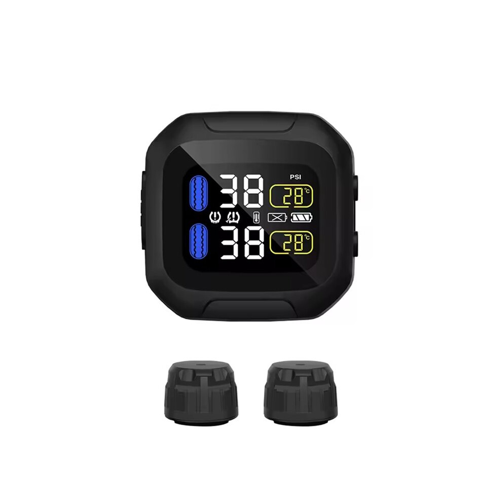 Motorcycle Tpms System With 2 Wi External Sensors With Lcd Display 6034127356812