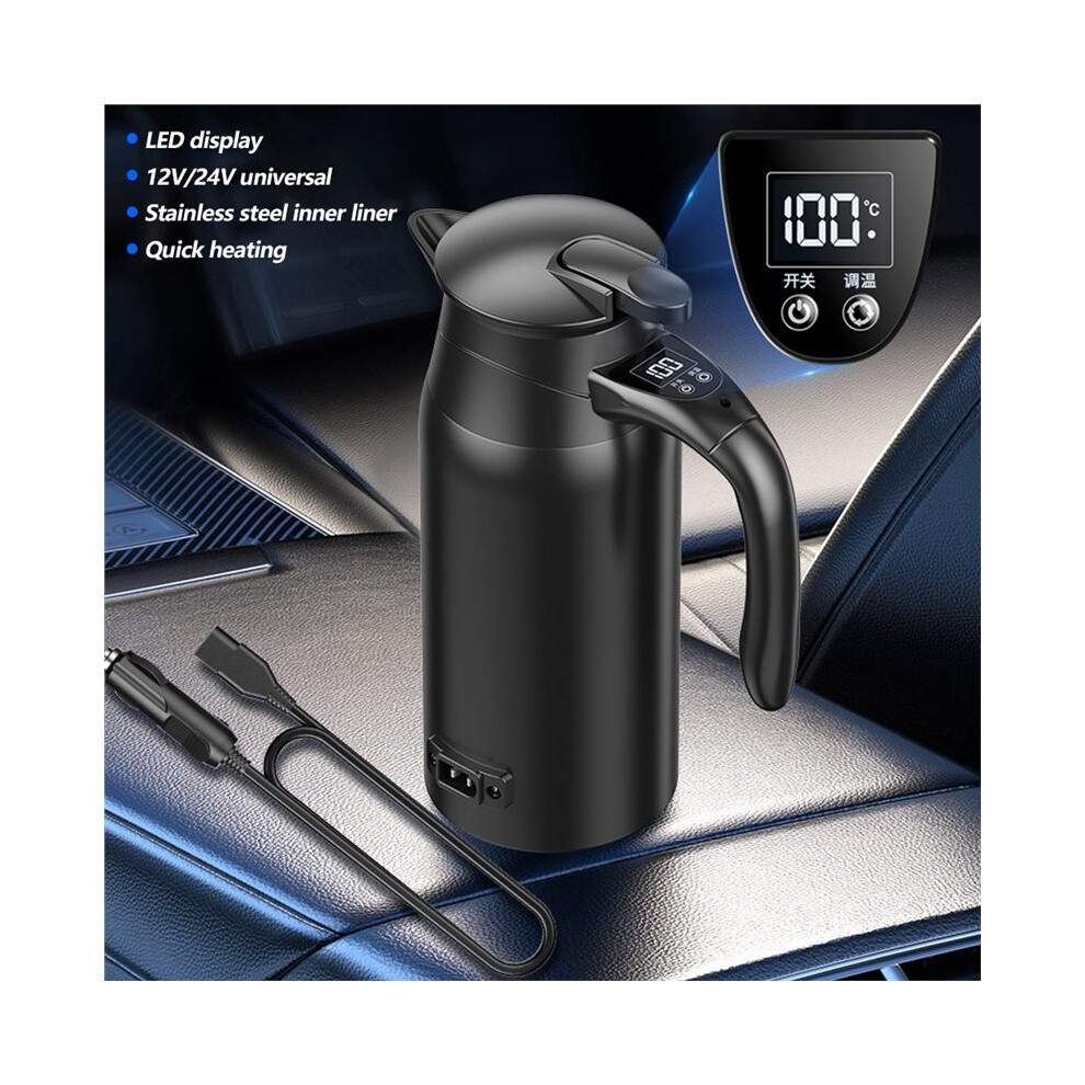 800Ml Electric Car Kettle With Rapid Boiling Stainless Steel Design For Travel 6033495044536