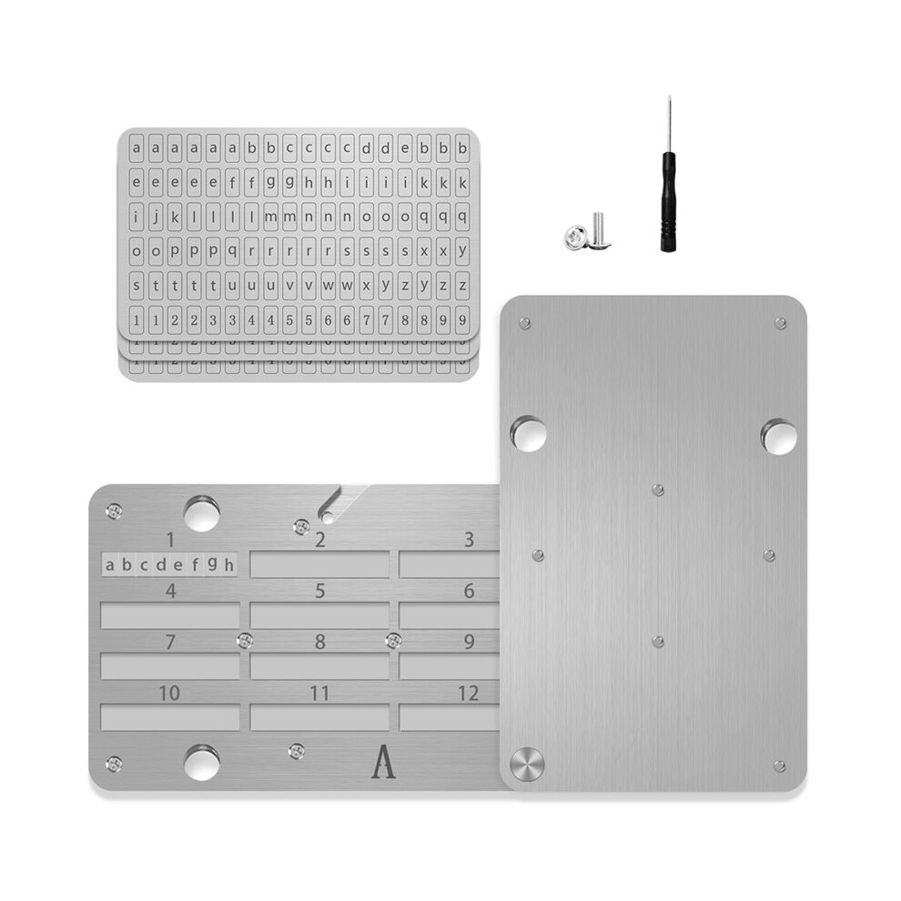 Plates Wallet Crypto Cryptocurrency Storage Crypto Wallet For Bitcoin Hardware Backup Mechanical Code Record Book 6032318055100