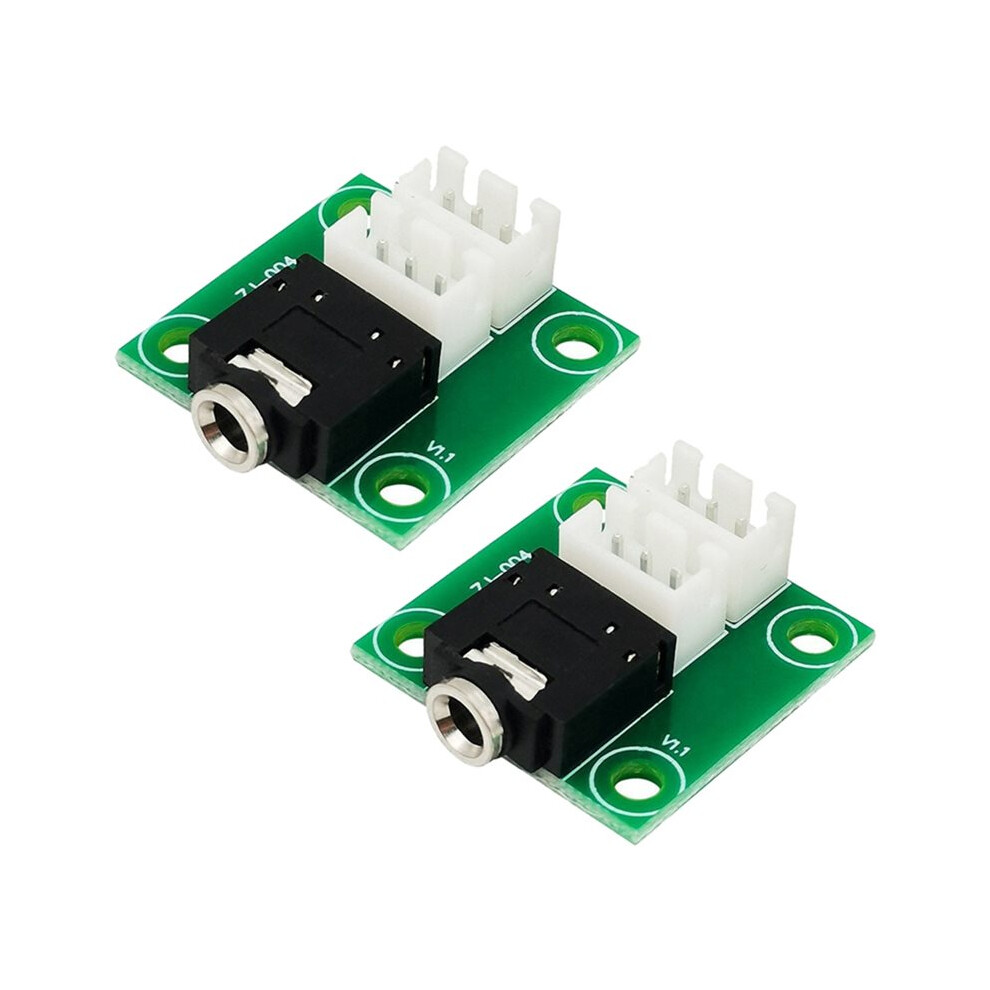 2Pcs 3.5Mm Headphone Audio Signal Transfer Xh2.54 3P Terminal Lead Board Amplifier Chassis Diy Wiring Board 6031379166510