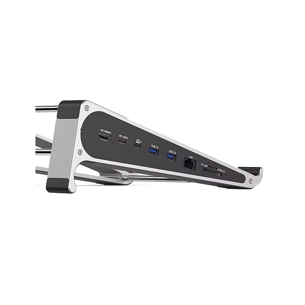 7 Port Laptop Hub Adapter Aluminum Stand Type C Network Card With Usb C Mst Hdtv Dp 4K 60Hz Hub Docking Station 6033495027584