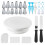 76-Piece Cake Decorating Tool Kit -Non-Slip Turntable for Beginners DIY Cream Cookies Cake Making Bake Tools White 1