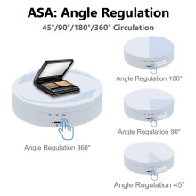 360 Degree Rotating Display Stand for Jewelry, Photography, Watches - USB Powered, 5.4 Inches, Low Noise