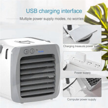 New USB Charging Air Conditioner Air Cooler Humidifier Disinfecting Office Deaktop Portable Air Conditioning Fan