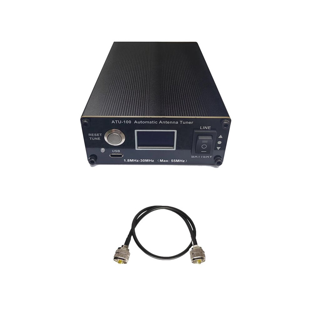 Atu-100 Antenna Tuner 1.8-30Mhz 100W Automatic Antenna Tuner Shortwave Antenna Tuner Rechargeable Battery For Ham Radio 6031271095222