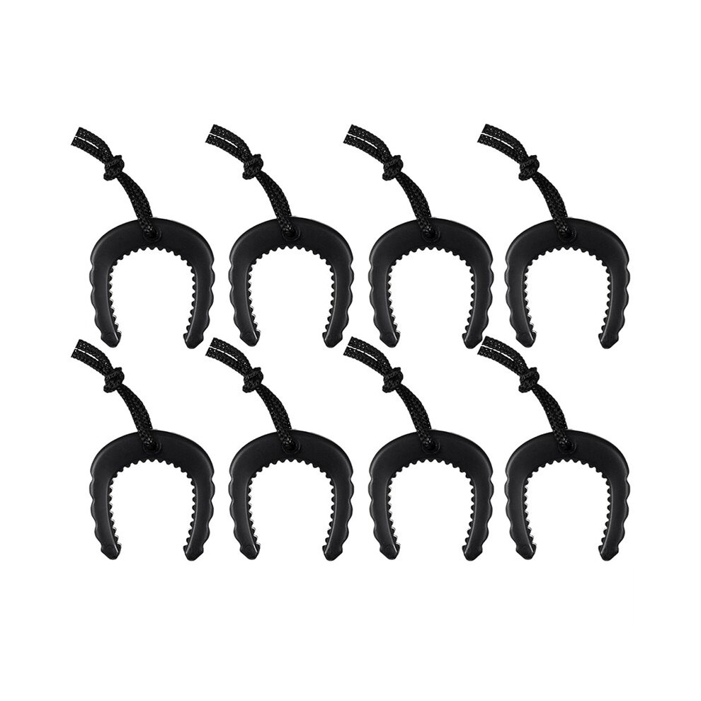 8Pack First Responder Door Stops, Door Jam For Law Enforcement, Emergency Services, Door Stoppers Wedge Black
