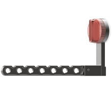 Perchero de Pared Plegable de Aluminio con Rotación de 90, Ideal para Lavandería y Balcones.