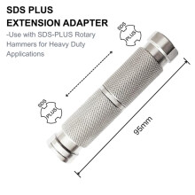 Adaptador de Extensión SDS  con Acoplador de Puente -Lock para Martillo Perforador de Metal Resistente.