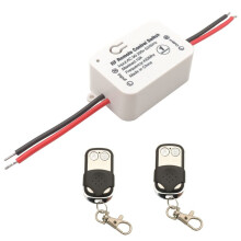 Interruptor de Control Remoto Inalámbrico con Relé, CA 110 V, 120 V, 220 V y 240 V, Receptor de 1 Canal con 2 Llaveros para Bombilla.