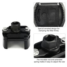 Llave Universal Ajustable para Filtro de Aceite, de Dos Mordazas, Rango de 60 A 80 mm, Herramienta para Quitar Filtros, Ideal para Mantenimiento de