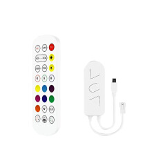 ContrĂ´leur Intelligent Tuya 12-24 V avec Wi-Fi, Connecteur pour Bande LED, Application Life, Trois Boutons