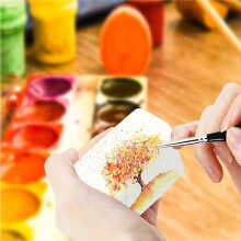 Juego de 32 Pinceles de Cerdas de Nailon para Pintura Acrílica, Al Óleo y Acuarela.