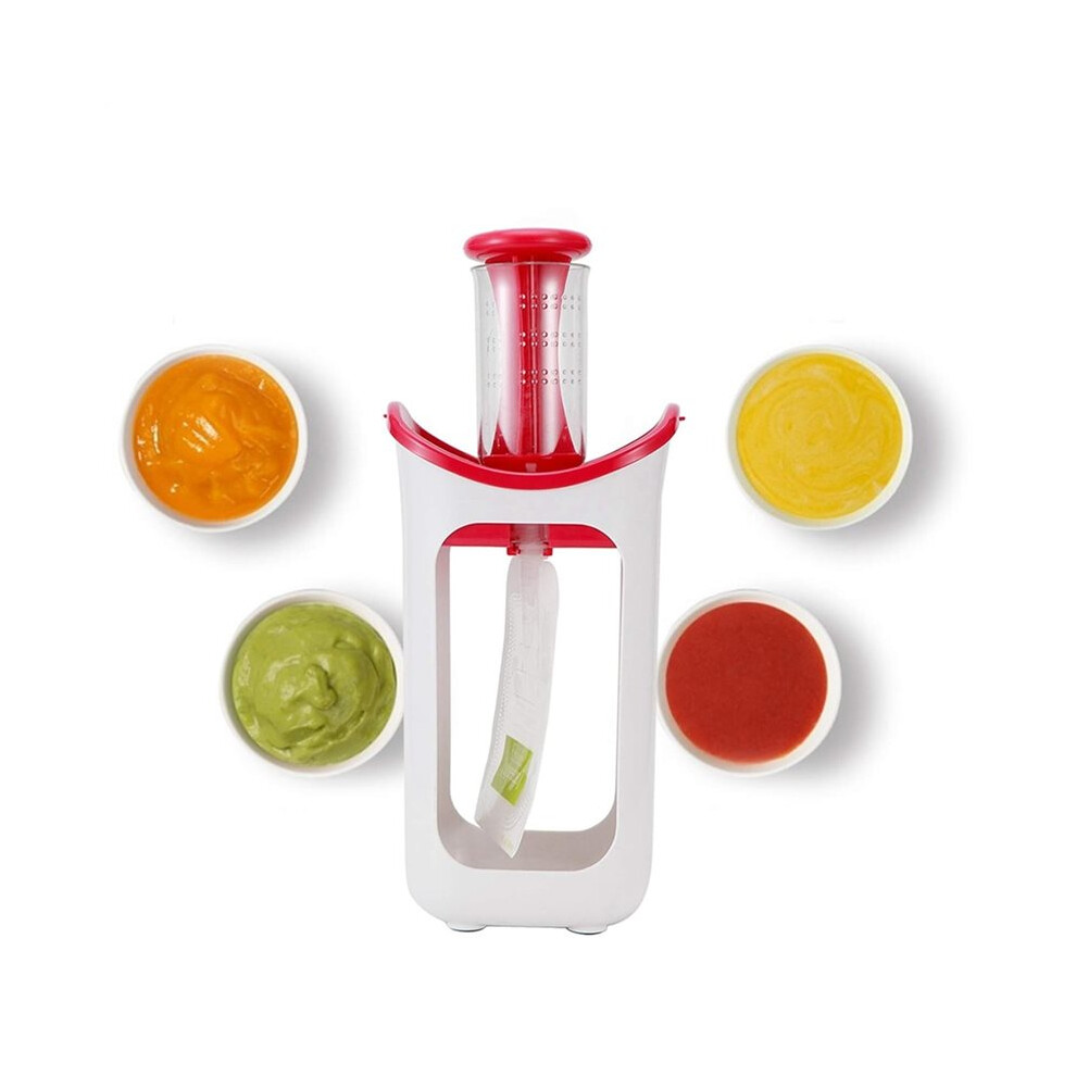 Squeeze Station for Homemade Food, Portable Fruit Puree Food Pouches Filling Station, Squeeze Store Station for Home