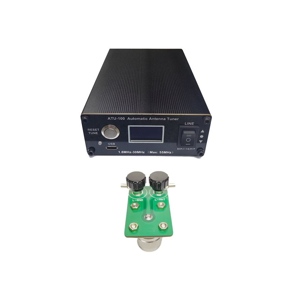 Atu-100 Antenna Tuner 1.8-30Mhz 100W Automatic Antenna Tuner Shortwave Antenna Tuner With Battery For Ham Radio 6031271088842