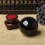 2X 80MM Natural Black Sphere Large Crystal  Healing Stone with Base 3
