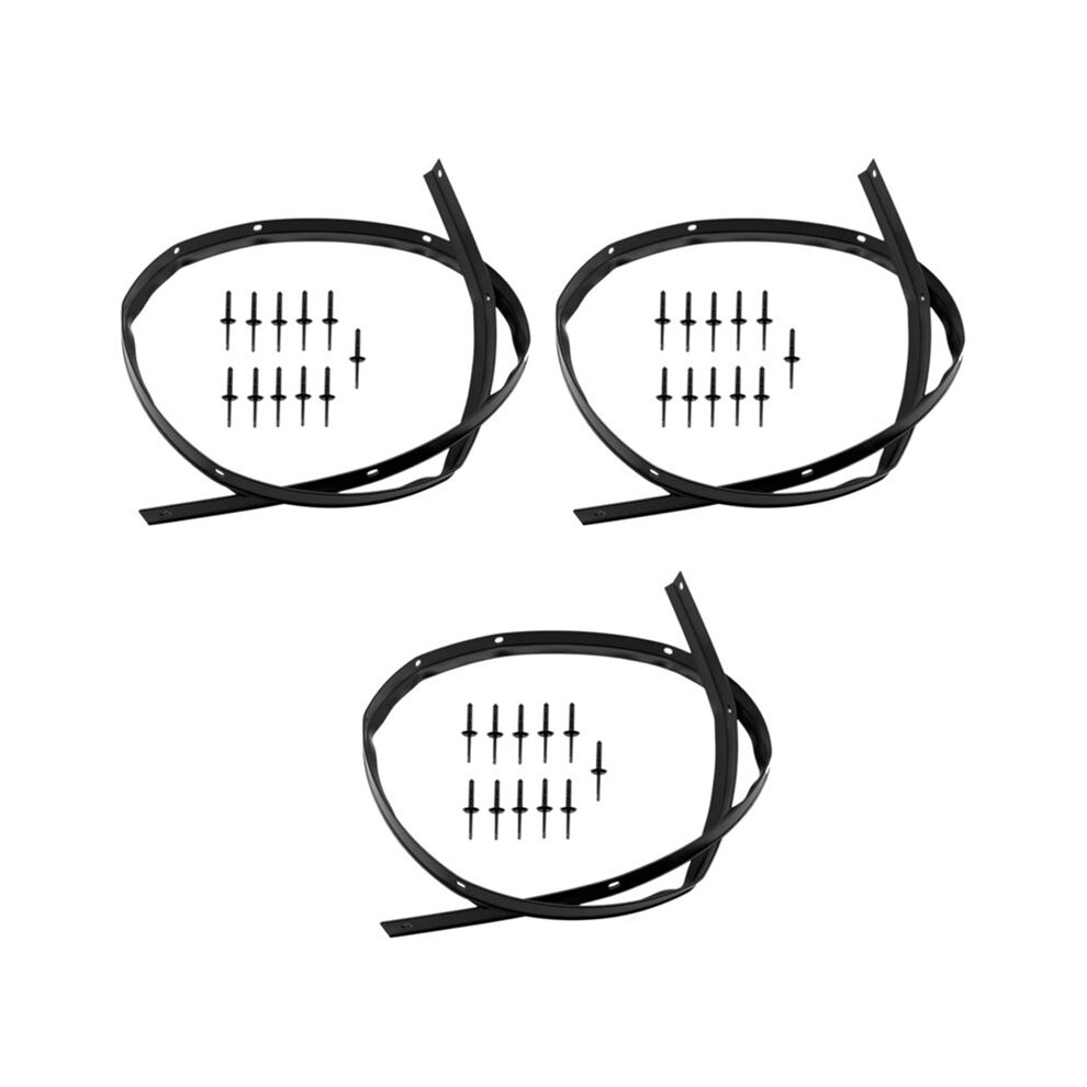 3X Front Fascia Bumper Hood Seal Waterproof With Rivets For Challenger 2008-2019 68051392Ab 68051392Aa 6031353696040