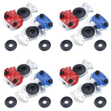 4X Gladhand Emergency & Service Brake Air Hose Coupling Connectors Glad Hands Parts for Semi Trucks Trailers RVs
