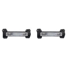 2X UTV ATV Interior Light, Universal Roll Bar Mount LED Light Roof Top Lamp for RZR Car Transparent Shell
