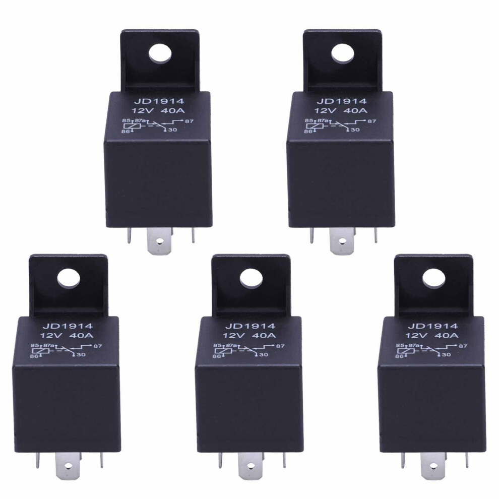 5X 12V Volt 40A Amp 5 Pin Changeover Relay Automotive Car Motorcycle Boat Bike 6034187879795