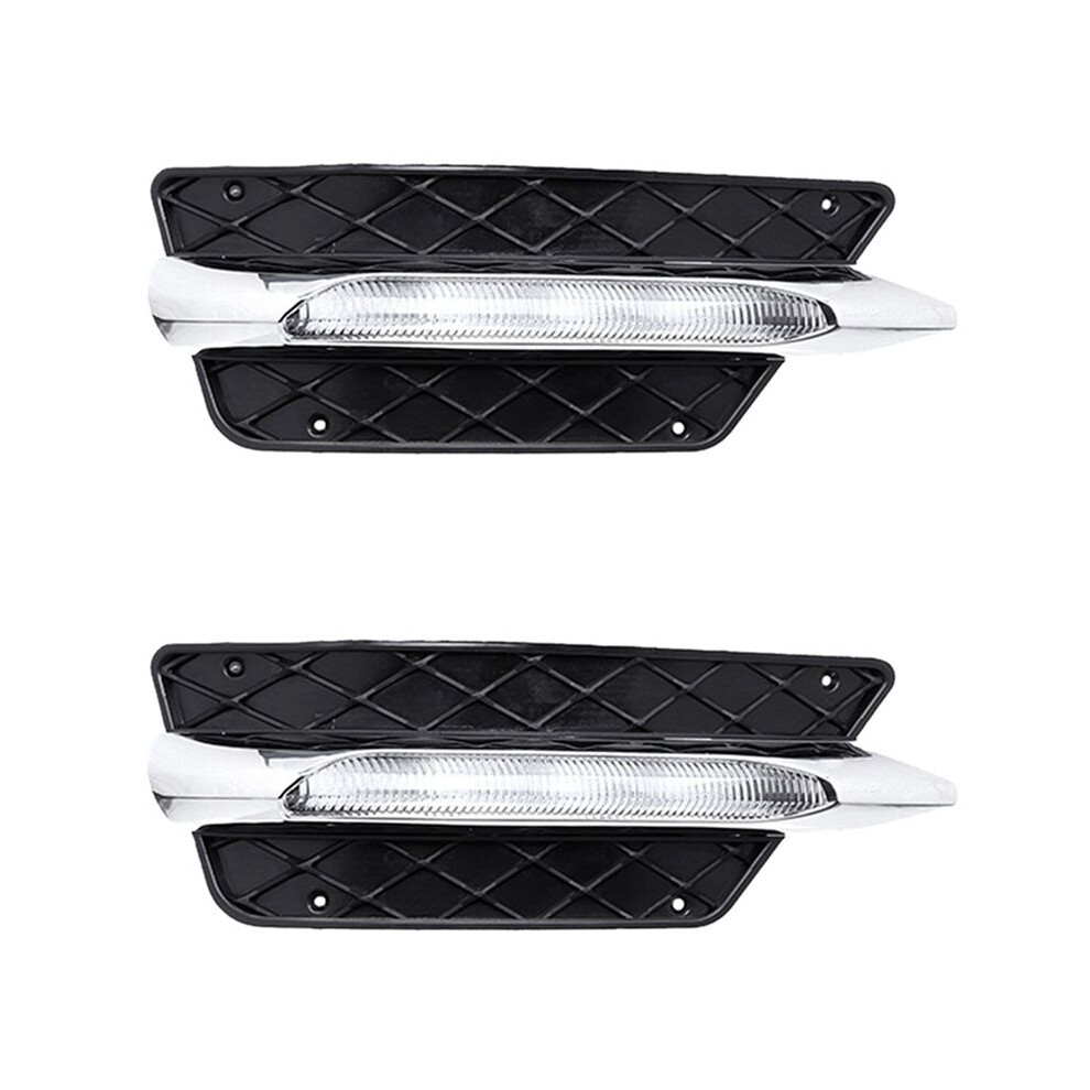2X Drl Front Bumper Grill Molding Led Fog Daytime Running Fog Lamp For For W204 2012-14 Right Light 6031250383722
