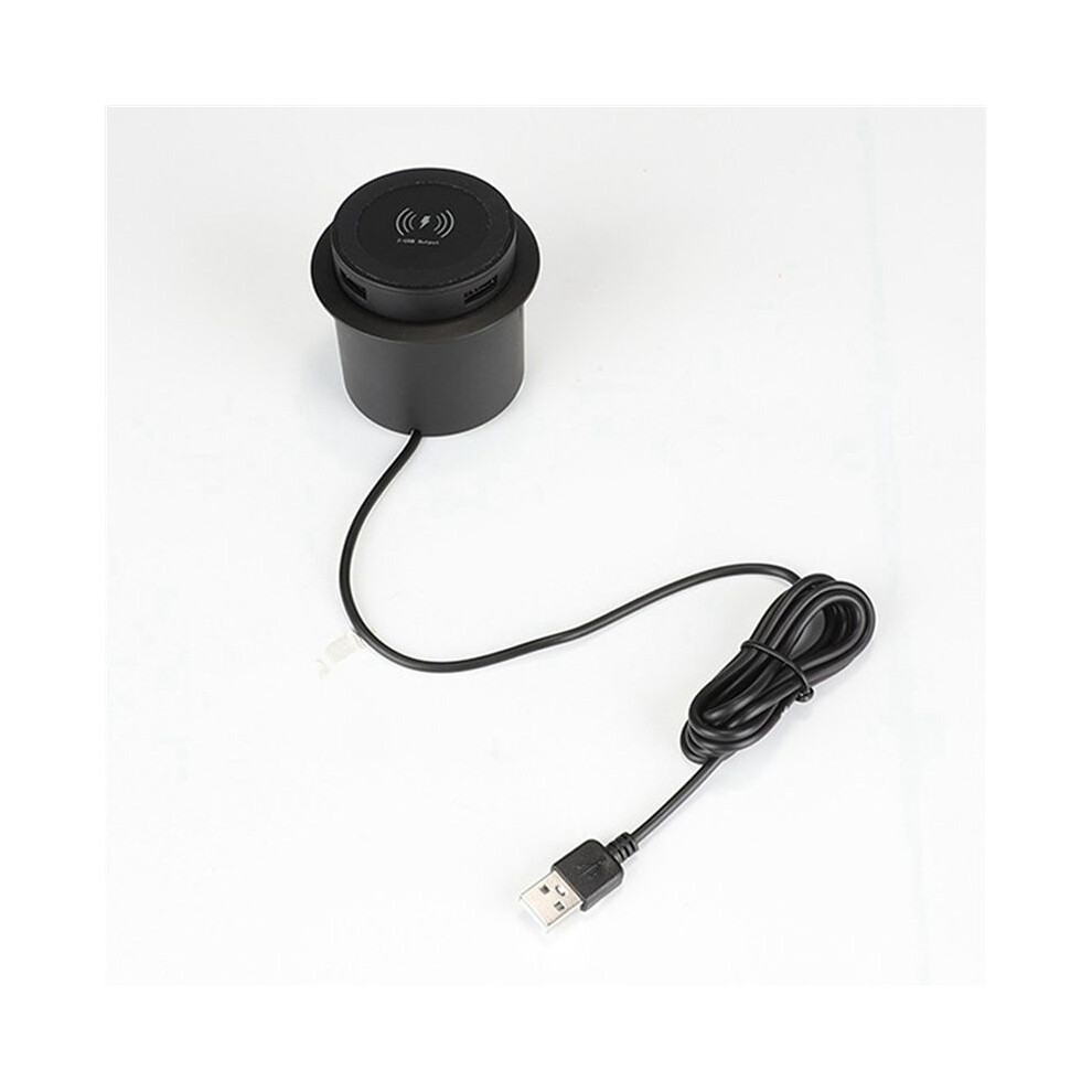 5X 10W Fast Wireless Charger - Desktop Embedded Fast Wireless Charger With Usb Port Universal For Smartphone 6031455219574