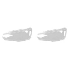 2X Car Left Headlight Shell Lamp Shade Transparent Lens Cover Headlight Cover for Lancer EX 2010-2016