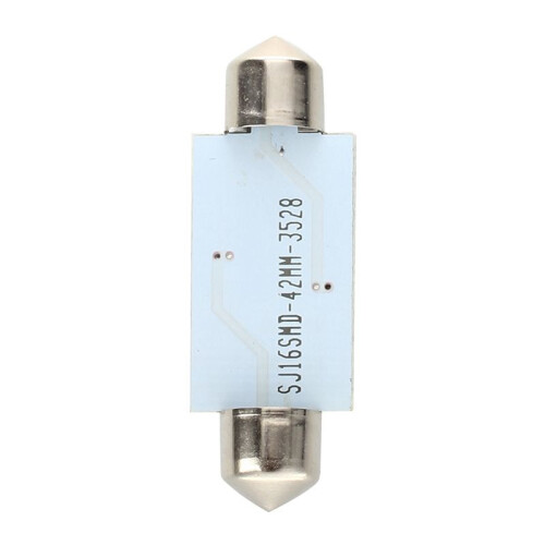 30 AUTO AMPOULE SILURO 16 LED SMD 3528 BLANC 42mm 2