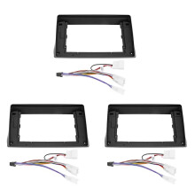 3X, 10 Inch 2Din Car Fascia for WISH 2009-2012 Stereo Fascias Panel Dash Mount Installation DVD Frame Kit In-Dash