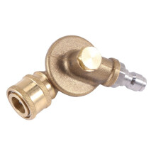 4X Pivoting Coupler for Pressure Washer Nozzle,Gutter Cleaning,240 Degree,4500 Psi, 1/4 Inch 7 Different Cleaning Angles