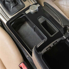 2X Car Center Console Water Cup Holder Frame Cover Trim for C Class W204 C180 C200 2007-2014(RHD)