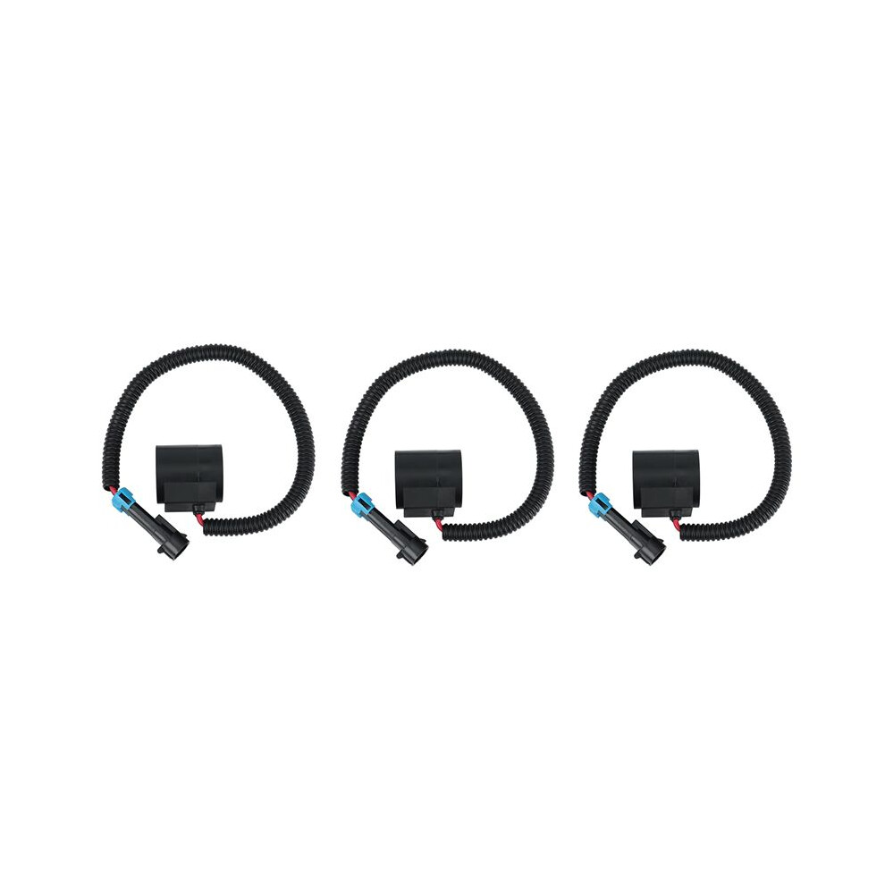 3X Engine Solenoid Valve 6309311 Coil /Connector For Loaders, 12V 6671025 Black 6033546735703