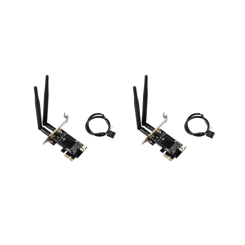 2X Desktop Wireless Wifi Network Card Adapter Pcie To M.2 Expansion Card Wifi Adapter M.2 Ngff 4713194105968