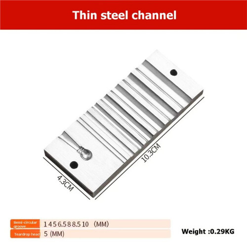 Swage Block Metal Forming Tool for Jewelry, Iron Bench Tool with Precise Channels 1