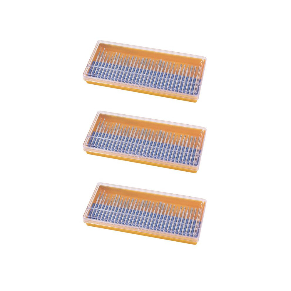 90 Pcs Bur Grinding Stone Grinding Set Coated Carving Burrs Rotary Tool Bit Grit 120 Shank 3Mm 1/8 Inch For Tools 6032564955186
