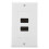 2X  2 Anschluss Wand Panel Panel Buchse 1080P Abdeckungs Koppler Buchse Hot 2