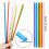 2000Pcs 10.3 Inch Disposable Drinking Straws Plastic Straws Extra Long Assorted Bright Colors for Party Drinking Straws 9