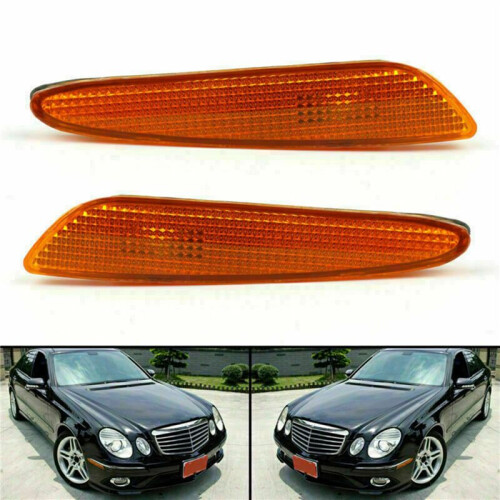 2X Pair Front Bumper Side  Light Turn Signal Lamp for   W211 E-Class E320 E350 E550 E63 2007-2009 1