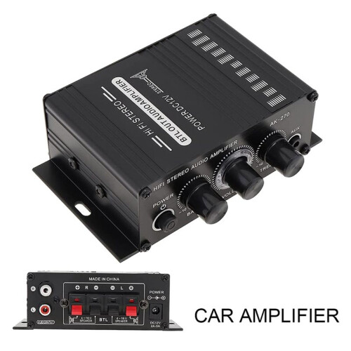 3X Power Amplifier Audio Karaoke Home Theater Amplifier 2 Channel Class D Amplifier USB/ AUX Input 2