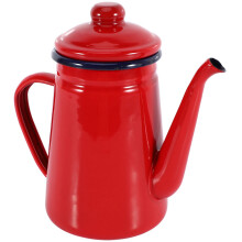 2X 1.1L Enamel Coffee Pot Hand Tea Kettle Induction Cooker Gas Stove Universal Red