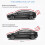 2X 1,28M Universal Takspoiler Kolfiber Tail Wing Spoiler Bakre Trunk Spoiler för 4