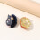 Niedliche Emaille-Igel-Brosche, modisches Schmuckzubehör-Weiß 7