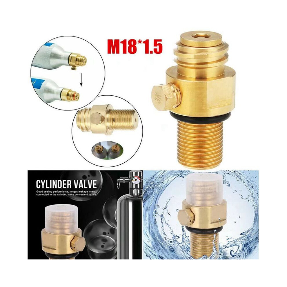 3X M18x1.5 Refill Co2 Valve Adapter Thread Converter Replacement For 4713901705207
